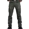 Męskie spodnie taktyczne Multi Pocket Elastyczny talia Woist Wojskowe spodnie Męskie Casual Cargo Spodnie Mężczyźni Ubranie Slim Fit 5xl Spants 211028