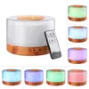 Luchtbevochtiger Elektrische diffuser Aroma Mist Hout Graan Olie Aromatherapie Maker LED Licht voor Auto Home 210724