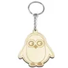 Drewno Zwierząt Breloki Brelok Uchwyt Niedźwiedź Sowa Lew Elephant Design Drewniany Wisiorek Torba Urok Carft Moda Cute Cartoon Car Key Pierścienie Łańcuchy Akcesoria