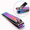 Colorful Nail Clippers Set Titanium Steel Ultra Sharp Sturdy Fingernail and Toenail Clipper Cutters Manicure Tool For Salon