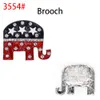 100 Pcs/Lot Fashion Brooches New Custom Popular Enamel Crystal Rhinestone Elephant Animal Ladies Women Pins For Gift/Decoration