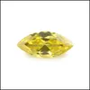 Loose Diamonds Smycken Partihandel 30 st / Bag 6 * 12 mm Mix Color Faceted Marquise Cut Shape 5a Cubic Zirconia Ädelsten Pärlor för DIY Drop Deli