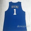 Nikivip 24 11 Kyrie Irving High School St Patrick Duck Jerseys Män för sportfans andas Irving Basketballtröjor Team Color White Sale