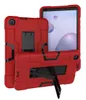 3 i 1 Silicon PC Full Body Case Shock Proof Hybrid Robot Heavy Duty Kids Safe Robust Skydd för Samsung Tab A T590 T830 T387 T510 T720 P200 T290 P610 T307 A7 T500 LITE T220