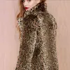 S/4Xl Women Fake Fur Outwears Long Section Mixed Color Winter Autumn Female Overcoat Large Size Fashion Coats J3170 211220