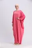 Casual Dresses Muslim Prayer Garment Hijab Dress Women Bat Sleeve Jilbab Abaya Islam Kaftan Robe Ramadan Loose Worship Service Islamic Cloth