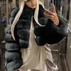 Kurtka damska Vintage Kapturem Puszyste Faux Fur Coat Short Furry Zima Ciepła Odzieży Wierzchniej 2021 Jesień Przypadkowy Płaszcz Damskie Kurtki