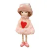 Kerstversiering Handgemaakte Ambachten Pluche Angel Girl Doll Hanger Boom Opknoping Ornamenten Xmas Gift Toy