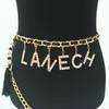 Andere sexy statement Belly Taille Chain for Women Fashion Belts Body Accessories Retro Crystal Letter Boheemian Chains Ladies Party 272S