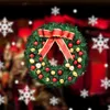 Kerst Trompet Krans Xmas Deur Garlands Oranten Party Opknoping Decor voor Thuis Gelukkig Nieuwjaar Naviidad Muur Hanger 2021 # 40