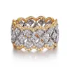 18K Rose Gold Pave Diamond Ring Real 925 Srebrny Srebrny Bijou zaręczyny Pierścienie dla kobiet Party Bridal Party Prezent 21782959