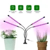 USB 4 head Full Spectrum LED Grow Lights 110*80*620mm Tube 5W 10W 15W 20W Customizable with 9 Dimming Leves and 360 Degree Flexible for Indoor Vegetable Plant Seeding