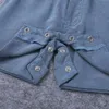 Toddler baby pojkar sommar gentleman slips kortärmad tröja + övergripande shorts sätter kläder för spädbarn 210521