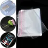Envoltório de presentes 100 pcs transparente auto selagem Sacos de plástico pequenos sacos de jóias embalagem adesiva bolinho doces embalagens