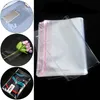 Geschenkomwikkel 100 stcs transparante zelfafdichtende kleine plastic zakken sieraden pakking lijm cookie candy verpakking bag4669239