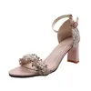 Sandalias Mujeres Moda de verano Femenina 2021 Cabeza redonda cómoda Zapatos de goma de goma de punta abierta