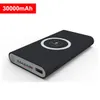 30000mAh banco de potência sem fio Qi carregador de bateria portátil para Samsung Xiaomi Power Bank Móvel Powerbank