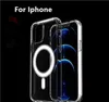 Charges sans fil Études de téléphone transparent pour iPhone 14 14Plus 13 Pro Max 12 min 11 x xs 7 8 plus couverture de case SE