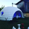 Maßgeschneidertes weißes aufblasbares Kuppelzelt aus Oxford, Hochzeit, Disco, Rasenzelt, Luft-Iglu, Bar, Luna, Gebäude, Party-Verleih, Ballon mit Gebläse per Schiff