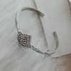 Bracelet élégant manchette en cristal Bracelets en argent Bracelet de mariée Lady Bracelets Bijoux Melv22