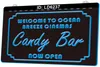 LD6237 Ocean Breeze Breeze Cinemas Candy Bar Open 3D Gravure LED Light Sign Groothandel Retail