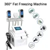 Odchudzanie Urządzenie urody 3 Cryo Uchwyty 40K TAKIRE RF 6 Laser Pad Kawitacja 360 Stopni Podwójny Chin Fat Freeze Slim Machine