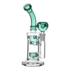 8,4 tums hookahs Klein Recycler DAB Rigger Glas Vatten Bongs Rökrör Funktion Vattenrör med 14mm skål