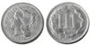 US 1881 3 센트 니켈 복사 동전 금속 공예품 제조 공장 가격