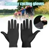 Newest Quick-drying Lined Gloves Breathable Cool Not Sultry Ice Silk Universal Men Female Motorcycle Gloves for Summer Cycling H1022