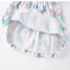 Jakość Bawełniana Niemowlę Bebe Dzieci One-Pieczęciowe Sukienki Line Dla Dziewczyn Summer Casual Beach Dress Odzież dziecięca Dziewczynka Ubrania Q0716