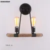 Wall Lamp Vintage Retro Loft Rope Aisle Corridor Pub Balcony Bar Club Cafe Creative Indoor Lighting Fixture Sconce