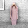 Ramadan Eid Muzułmańska Modlitwa Sukienka Odzież Kobiety Abaya Jilbab Hidżab Długie Khimar Robe Abayas Islam Odzież Niqab Djellaba Burka Ethnic