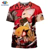 SONSPEE Death Metal Karaoke Kala Aggretsuko Agressieve Retsuko Heren T-shirts Casual 3D ptint Korte Mouw T-shirt Vrouwen Kleding 218540587