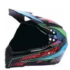 Motorcycle Helmets Mate Black Dual Sport Off Road Helmet Dirt Bike ATV D.O.T Certified (M, Blue) Full Face Casco For Moto