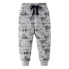 Hoppmätare Dinosaurs Sweatpants för pojkar Tjejer Bomull Drawstring Kläder Full längd Kids Byxor Animal Sport Pants 210529