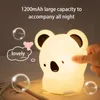 Koala silicone LUCE NOTTURNA Camera da letto comodino alimentazione del bambino cura degli occhi sonno Sogno creativo lampada da scrivania romantica e adorabile