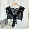 Lace Wraps Plain Hollow Out Shen Xaile Summer Sunscreen Shawls Vestido Acessórios Triangular Scarf WMQ1307