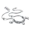 Dames 925 Sterling Zomer Zilveren Sieraden Verjaardagscadeau Star Moon Hanger Anklet