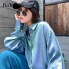 Mode Chemises Femme Vintage Classique Coréen Chic Lâche Plus La Taille Blouses Femmes Casual Blusas À Manches Longues Tops BF 210506