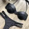 평범한 색의 섹스 수영복 비키니 솔리드 콜로 세트 여성을위한 수영복 2022 여자 수영복