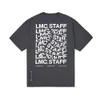 電気ヒップマンLMCのスタッフ20FWすべての従業員旋回印刷の緩いラウンドネック半袖Tシャツ2021