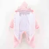 Dziecko odzież chłopiec dziewczyny ubrania bawełna urodzony maluch pajacyki ładny niemowlę born urodzony zima bluza romper 0-18m 211229