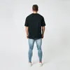 Homens camisetas Impressão elegante tops fitness mens algodão t camisa de manga curta músculos corredores musculação masculino ginásio roupas soltas tee