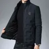 Vinter tjock varm varumärke Casual Fashion Down Filled Mens Jacket Windbreaker Parka Bubble Coats Kläder 211214