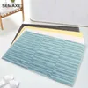 SEMAXE Bath Mats Floor Towel Sets,100% Cotton Absorbent SPA Shower/Bathtub Mat, For Bathroom Non-Slip Rug Pad, 2Pieces, Carpet 211217