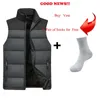 FALIZA hommes gilet vestes sans manches gilet hiver hommes chaud gilet Homme décontracté épaissir gilet Chalecos Para Hombre 5XL MJ-M 211019