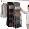 Storage Bags Double-sided Eight Compartment Pockets Shelf Bag Hanging Handbag Organizer Holder Wardrobe Closets