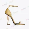 Stiletto Tacchi Yves Saint Laurent Sandali Sandali Luxurys Designer Fashion Head Donne YSL Shoes Shoes Dress Shoe Shood Summer Ladies Slitters da 35 a 43