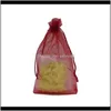 Wrap Event Festive Supplies Home & Garden100Pcs/Lot (9 Sizes) Organza Jewelry Packag Bag Wedd Party Decorat Favors Dable Gift Bag&Pouches Bab