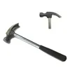 Mini claw martelo multi função portátil casa ferramenta de mão plástica punho sem costura unha martelos de ferro 18cm